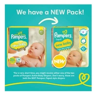 Pampers taped new baby, 5 Star Skin Comfort,Up to 5kg -24N - 24 pcs
