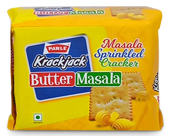 Parle KrackJack Butter Masala, Sprinkled Cracker Biscuit - 102gm