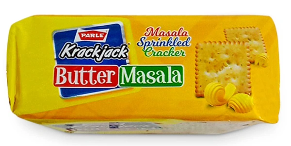 Parle KrackJack Butter Masala, Sprinkled Cracker Biscuit - 102gm