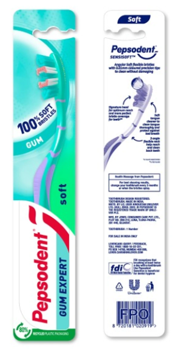 Pepsodent Toothbrush Gum Expert, soft - 1pc