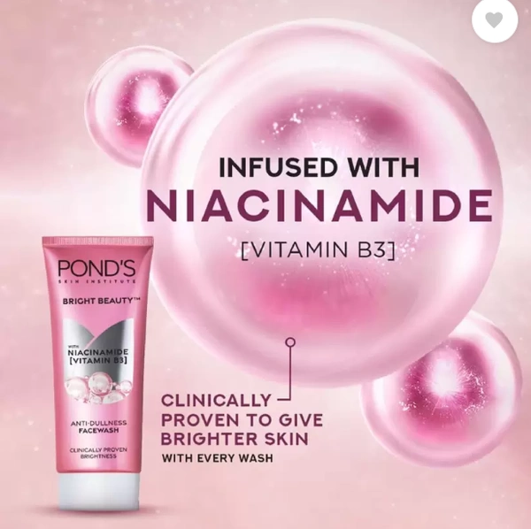 Ponds Skin Institute Bright Beauty, Anti Dullness Facewash-50gm