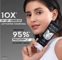 Ponds Bright Miracle with Activated Charcoal Detox Facewash-100gm