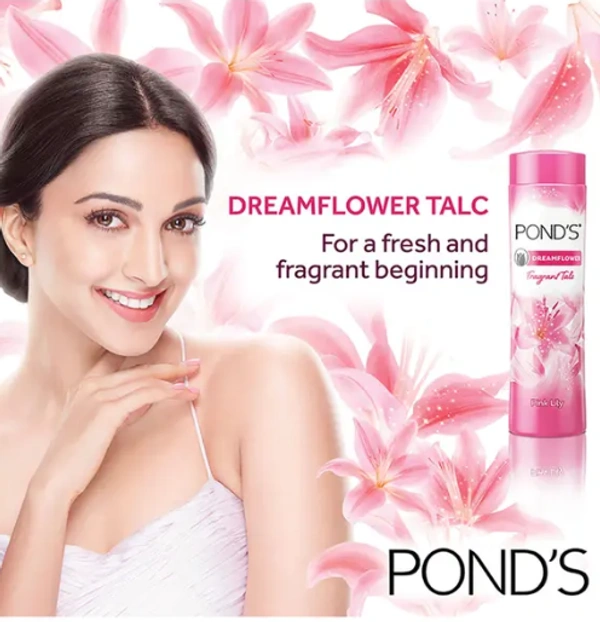Ponds Dream flower Fragrant talcum powder, Pink Lily -50gm