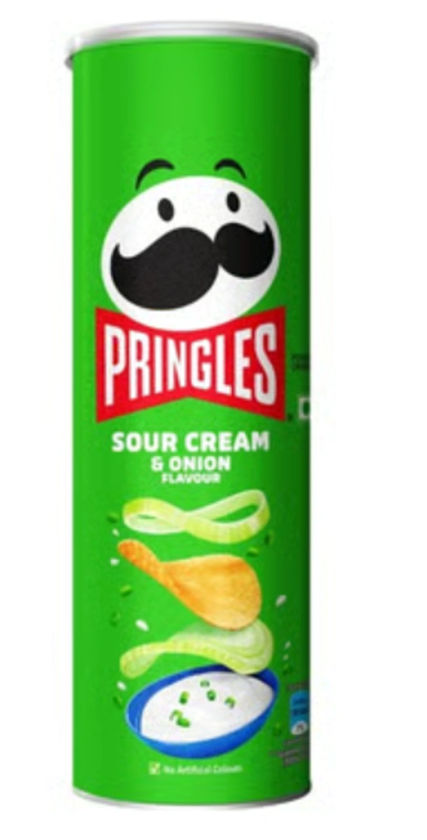Pringles Sour Cream & Onion Flavour - 107gm
