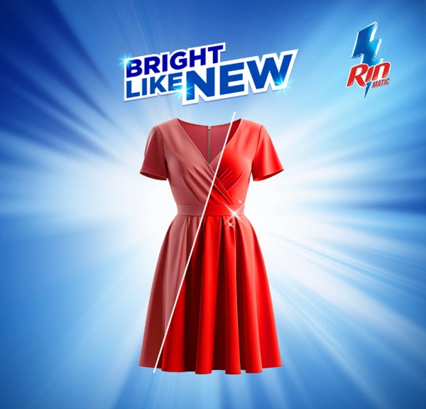 Rin Matic Bright Lock Technology, Top Load - 850ml