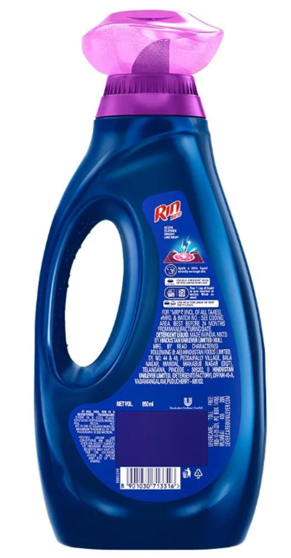Rin Matic Bright Lock Technology, Front Load - 850ml