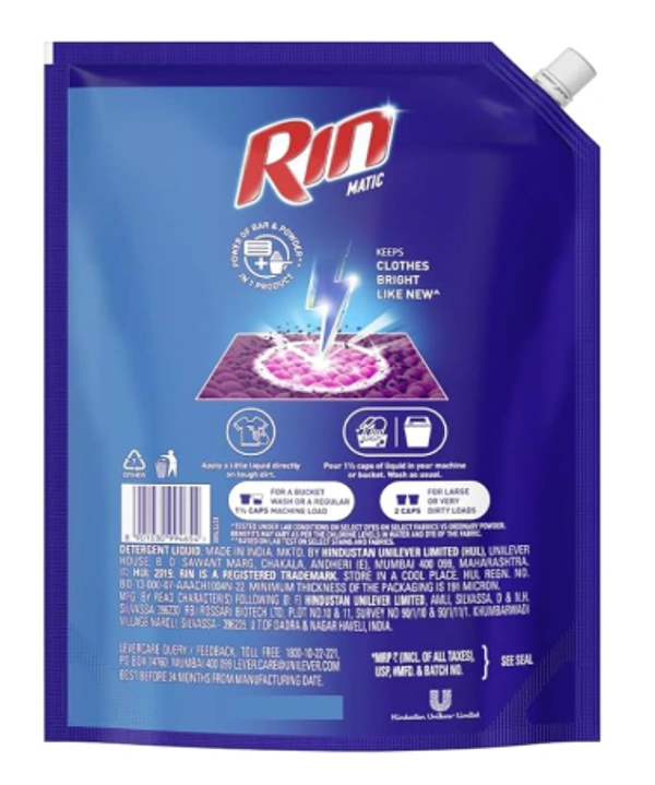 Rin Matic Top Load Bright Lock Technology-800ml