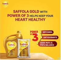 Saffola Gold Refined Cooking oil, 5ltr