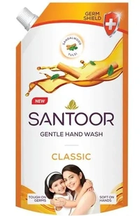 Santoor Gentle Hand Wash,Classic-675ml
