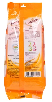 Santoor Gentle Hand Wash Classic,Sandal Wood Tulsi, Buy 1 Get 1 Free - 360ml