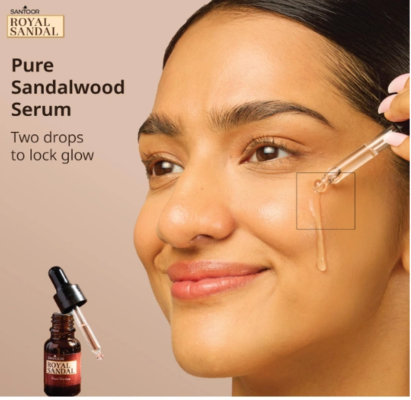 Santoor Royal Sandal Soap enriched with 100% Sandalwood Oil - 75gm