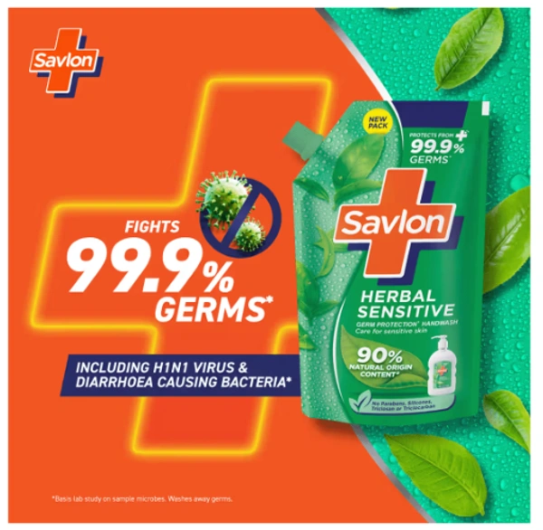 Savlon Herbal Sensitive Handwash Care for Sensitive Skin - 650ml
