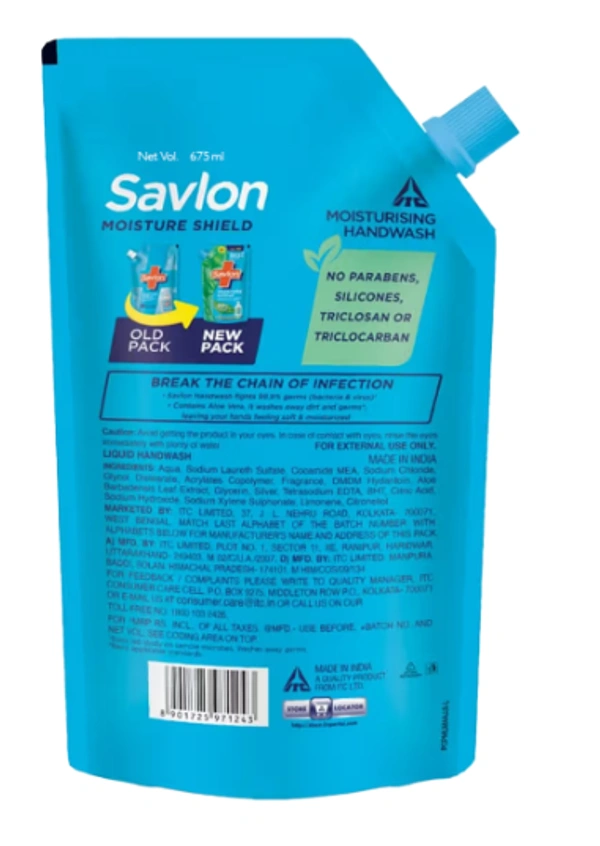 Savlon Moisture Shield Handwash Soft - 650ml