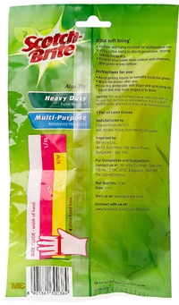 Sctoch Brite Kitchen Gloves, Ultra-soft Cotton Lining | Non-Slip Grip