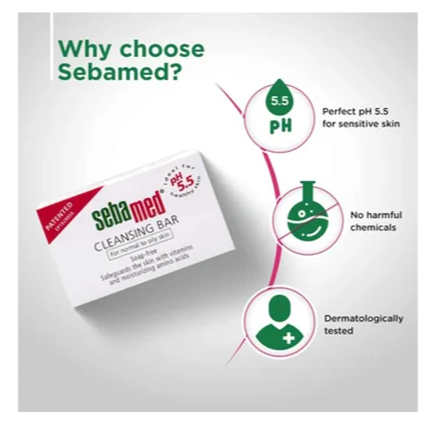 Sebamed, Sensitive Skin, Cleansing Bar, ph5.5, For all skin type, 100gm