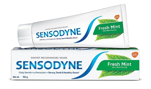 Sensodyne Fresh Mint Toothpaste, Triple Cleaning action, 150gm