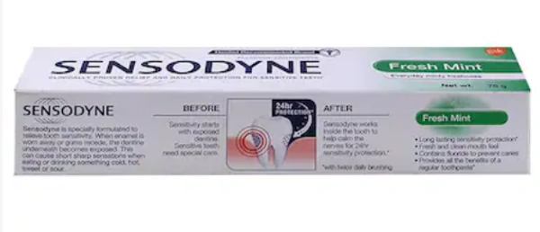 Sensodyne Fresh Mint Toothpaste, 75gm