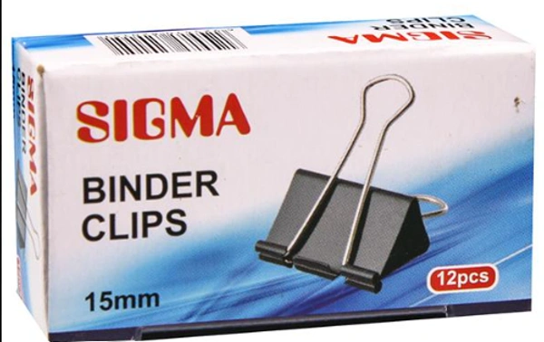 Sigma Binder Clips, 25mm - 12pcs