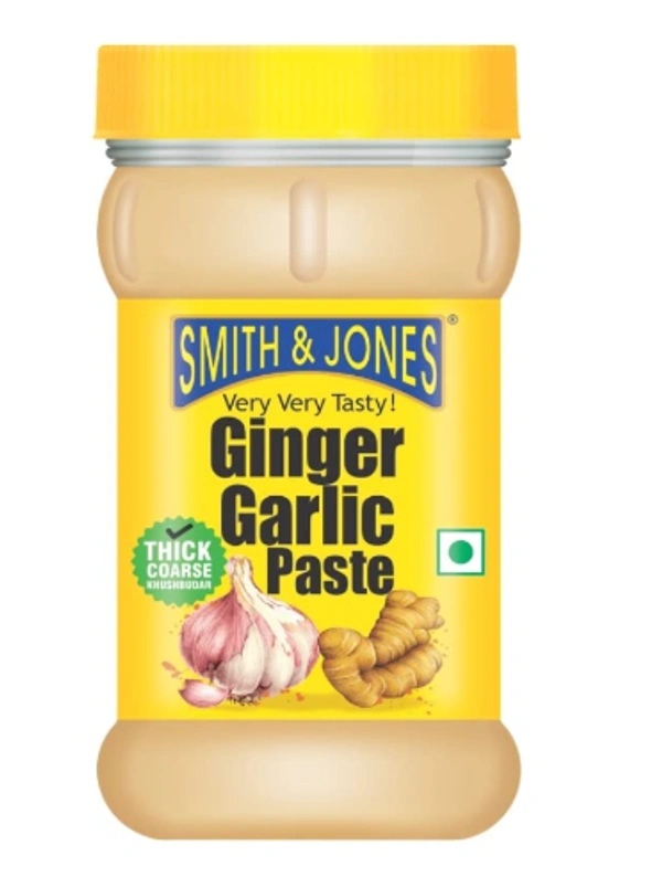 Smith & Jones Very very Tasty Ginger Garlic Paste, Thick Coarse  Jar - 475gm