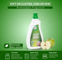 Spot Free Fabric Softener Plant Based, Green Mist Fragrance - 1ltr