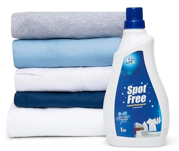 Spot Free Liquid Detergent, Top Load & Front Load, PH Balance - 1ltr