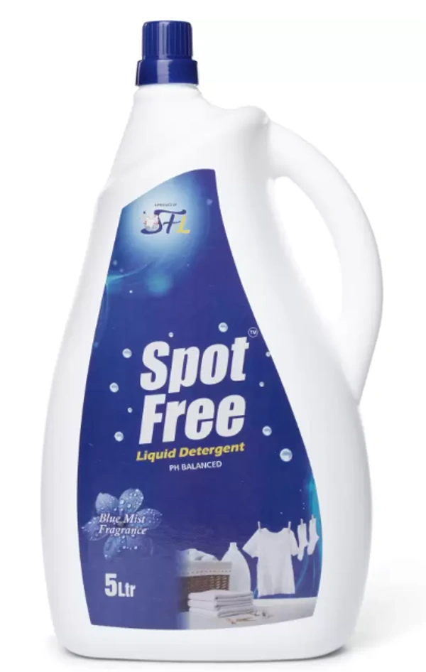 Spot Free Liquid Detergent,Top Load & Front Load, PH Balanced - 5ltr