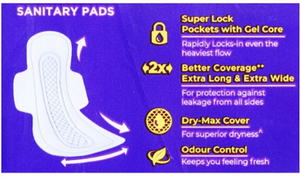 Stayfree Dry-Max All Nights Ultra-Dry, XXL-7Units