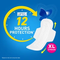 Stayfree Secure XL,Cotton Comfort-18Units