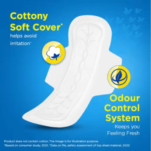Stayfree Secure XL,Cotton Comfort-18Units