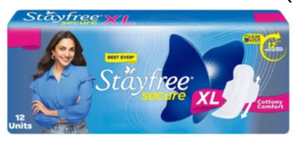 Stayfree Secure XL, Cottony Comfort-12U