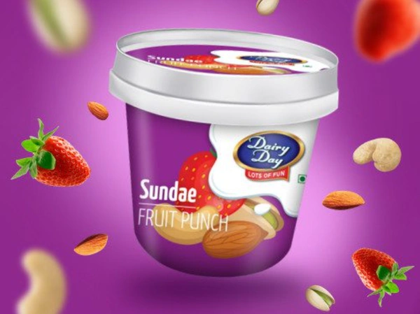 Dairy Day Sundae Fruit Punch Ice Cream-500ml