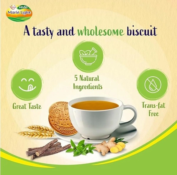 Sunfeast Marie Light Veda Biscuits-62.5gm