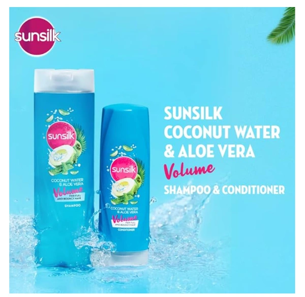 Sunsilk Coconut Water & Aloe Vera,Volume for full & bouncy hair-195ml 