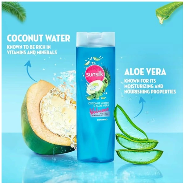 Sunsilk Coconut Water & Aloe Vera,Volume for full & bouncy hair-195ml 