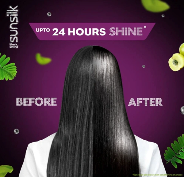 Sunsilk Stunning Black Shine Shampoo, Activ-Mix-650ml