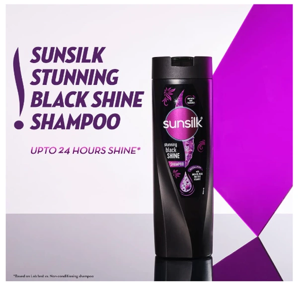 Sunsilk Stunning Black Shine Shampoo - 360ml