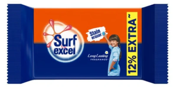 Surf Excel Detergent Soap Bar, Long Lasting Fragrance - 90gm