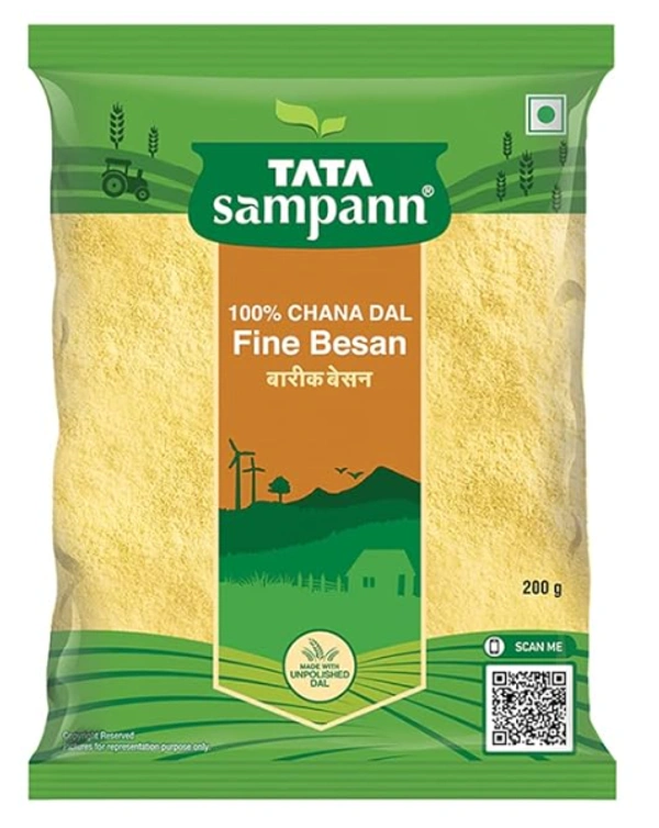 Tata Sampann 100% Chana Dal Fine Besan / Gram Flour-200gm