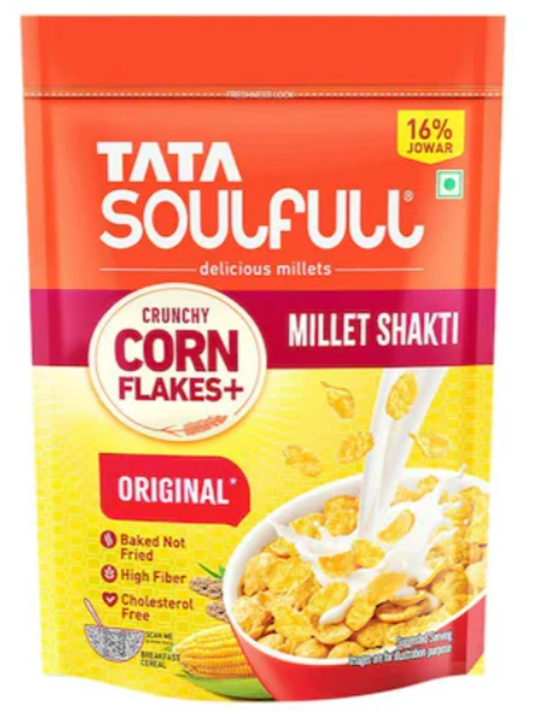 Tata Soulfull Crunchy Corn Flakes, Millet Shakti - 260gm