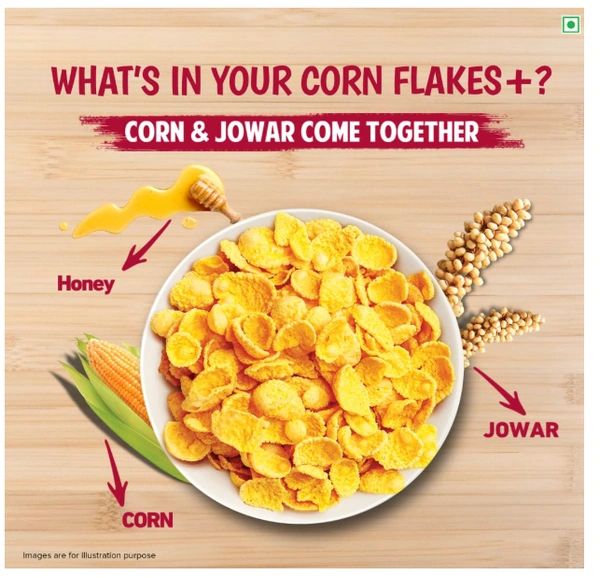 Tata Soulfull Crunchy Corn Flakes, Millet Shakti, Honey&Almonds - 170gm