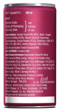 Tata Coffee Grand Cold Coffee, Belgian Chocolate - 180ml
