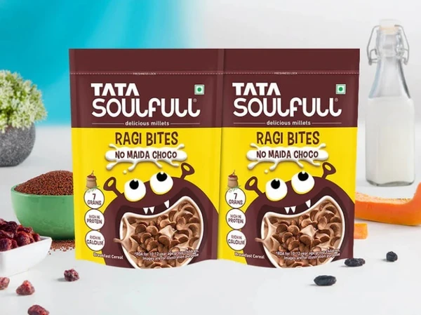 Tata Soulfull Ragi Bites, No Maida Choco, 375gm (Buy 1 Get 1 Free)