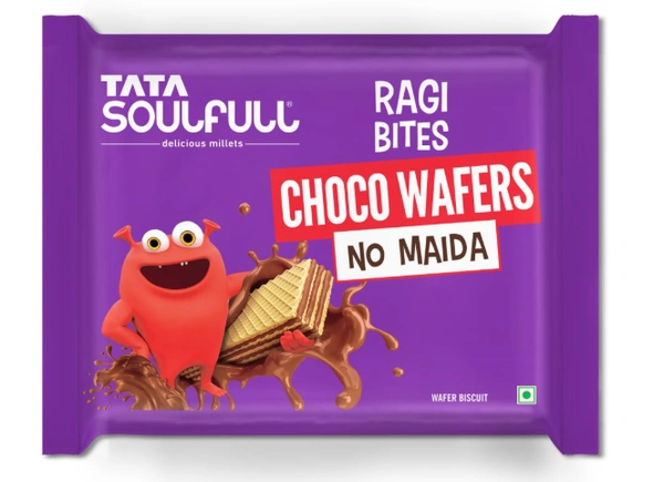 Tata Soulfull Ragi Bites Choco Wafers, No Maida - Buy 1 Get 1(50gm+50gm)