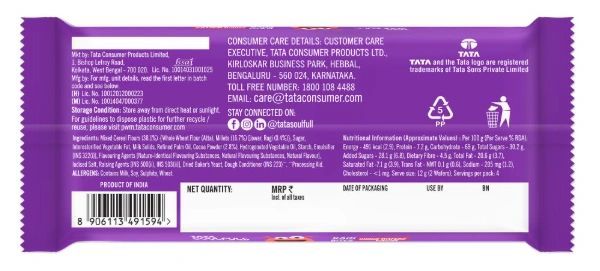 Tata Soulfull Ragi Bites Choco Wafers, No Maida - Buy 1 Get 1(50gm+50gm)