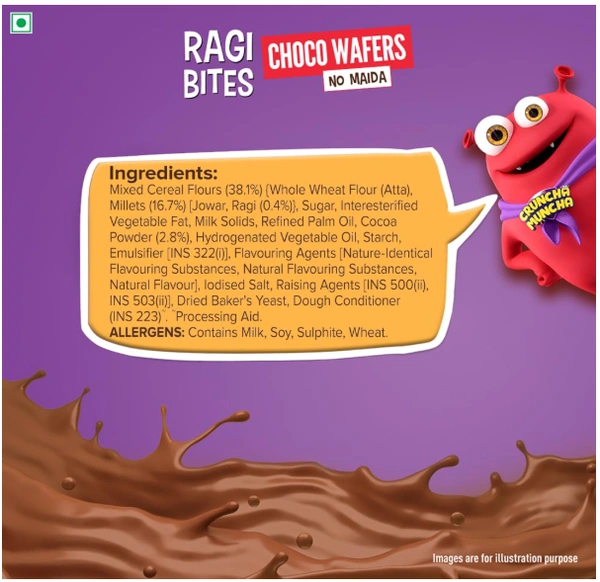 Tata Soulfull Ragi Bites Choco Wafers, No Maida - Buy 1 Get 1(50gm+50gm)