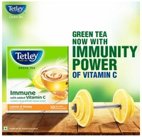 Tata Tetley Green Tea- Lemon & Honey - 10 Tea Bags