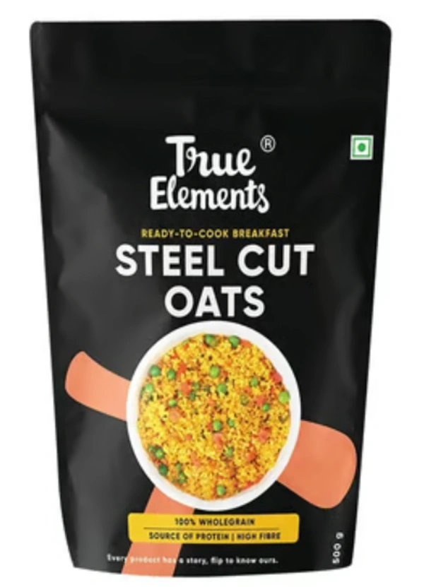 True Elements Steel Cut Oats-500gm