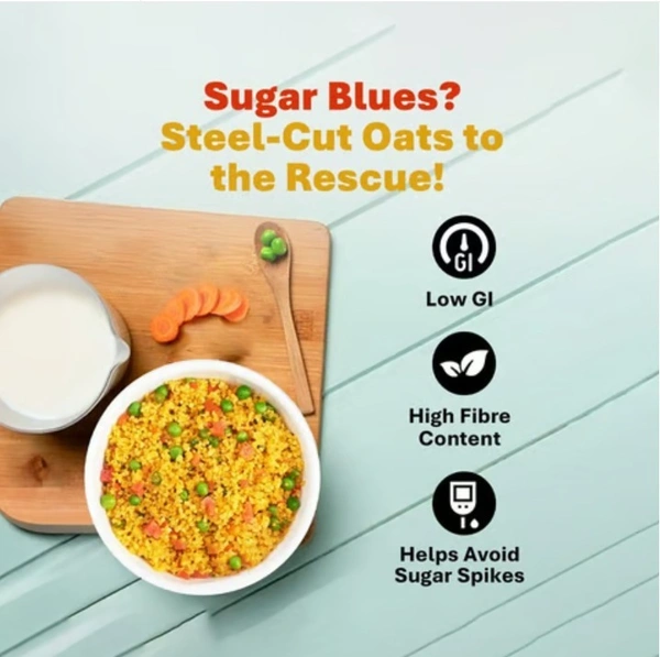 True Elements Steel Cut Oats-500gm