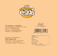UPF Healthy Eggs, Brown- 12 Large| Veg Fed| Non-Fertile Eggs