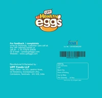 UPF Healthy Eggs, White- 6 Large|Veg Fed| Non-Fertile Eggs